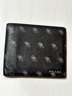 Prada Mens Wallet Guns & Roses Limited Edition
